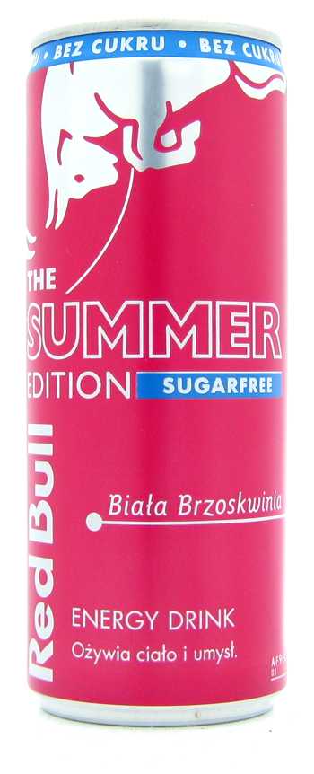 Red Bull Edition Summer Sugarfree Biala brzoskwinia
