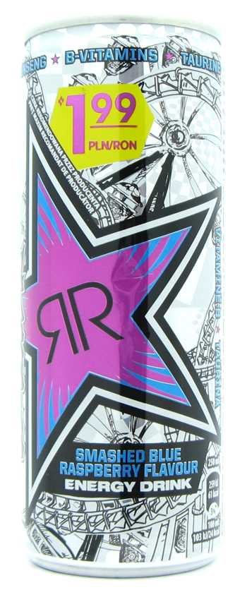 Rockstar 1 Smashed blue raspberry flavor 1.99