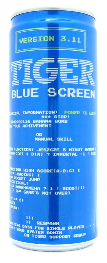 Tiger Blue Screen