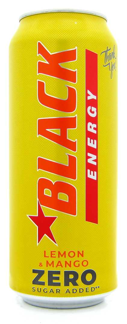 Black King of the night Zero sugar Lemon mango