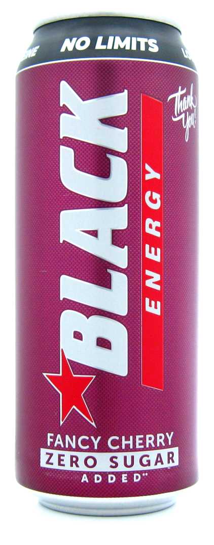 Black King of the night Zero sugar added No limits Fancy cherry