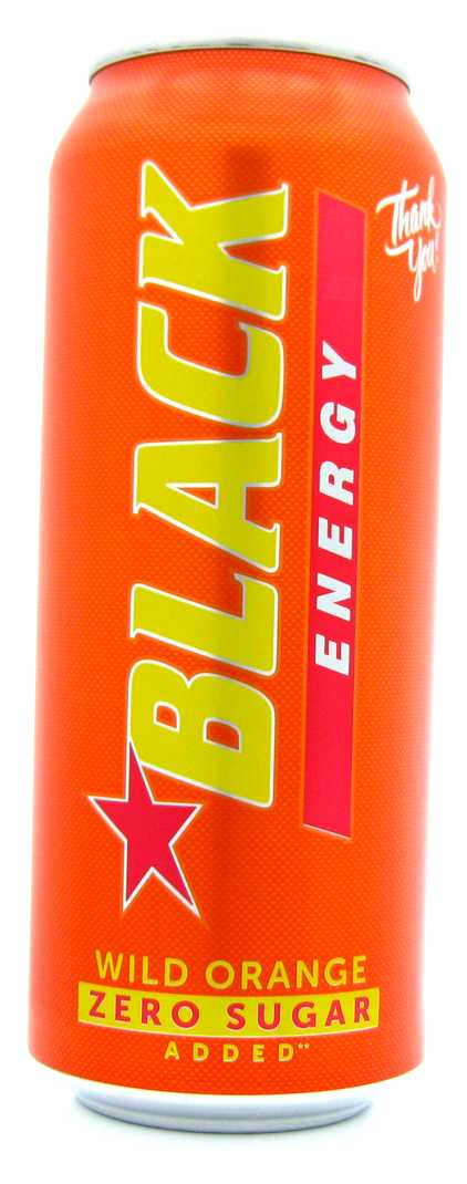 Black Zero sugar added Wild orange